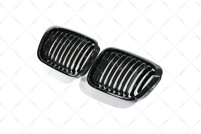 BMW E46, Sedan/Touring 98-01 glossy black kidneys