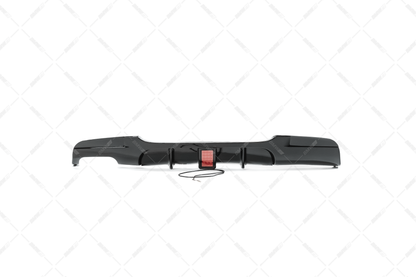 BMW E90 E91 05-11 M-Performance rear bumper diffuser with brake light glossy black