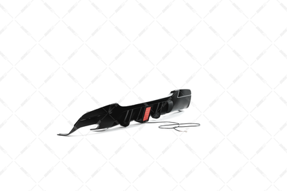 BMW E90 E91 05-11 M-Performance rear bumper diffuser with brake light glossy black