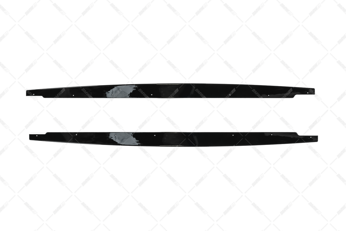 BMW E92 E93, M-Performance skirt inserts glossy black