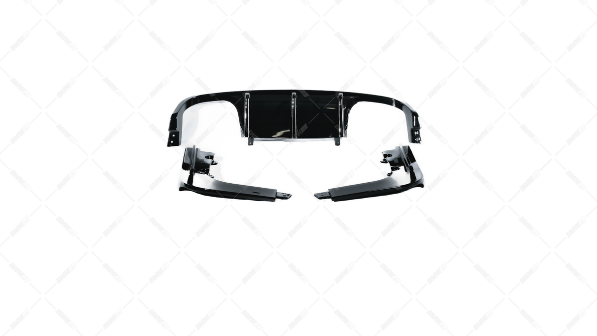 BMW E92 E93 M3 05-13 rear bumper diffuser glossy black