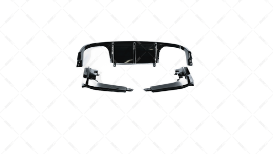 BMW E92 E93 M3 05-13 rear bumper diffuser glossy black