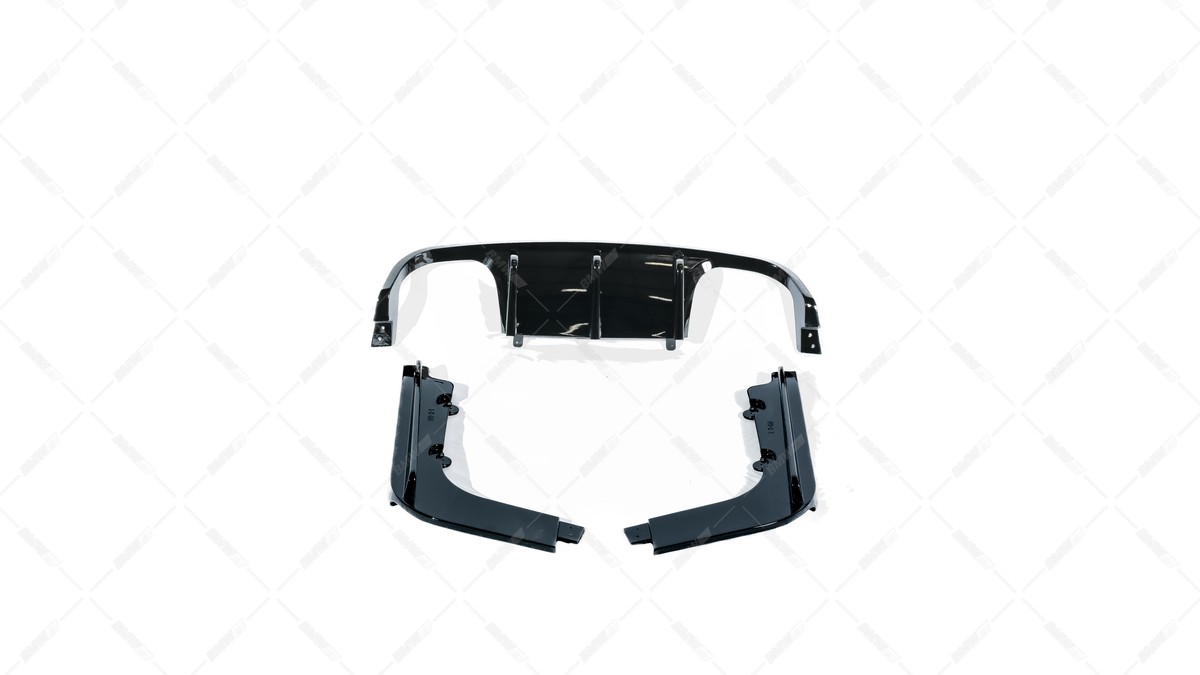 BMW E92 E93 M3 05-13 rear bumper diffuser glossy black