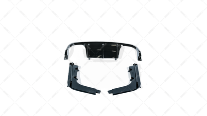 BMW E92 E93 M3 05-13 rear bumper diffuser glossy black