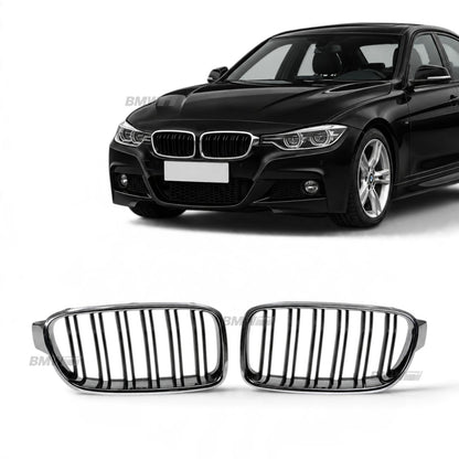 BMW F30 F31 M Look munuaiset, Kromi/Kiiltävän mustat