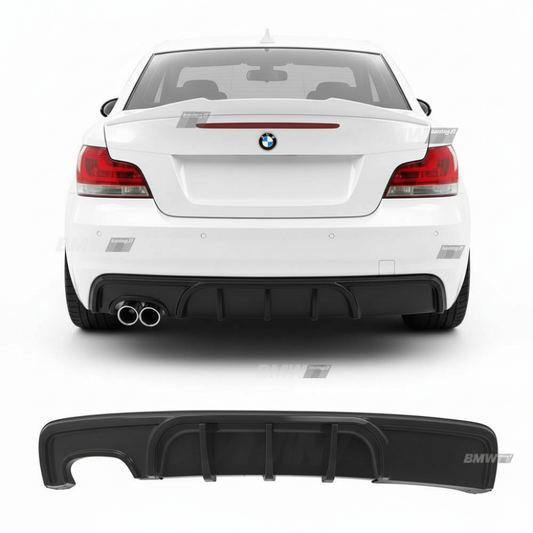 BMW E82 E88 WR-style rear bumper diffuser