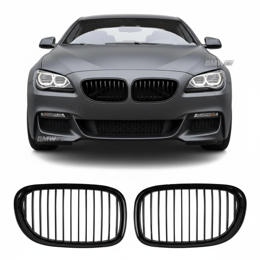 BMW F01 F02 Single Munuaiset, Kiiltävän Mustat