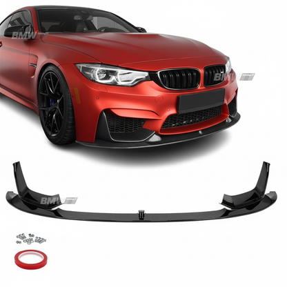 BMW F80 F82 F83 M3 M4, Etupuskurin M-Performance lippa kiiltävän musta