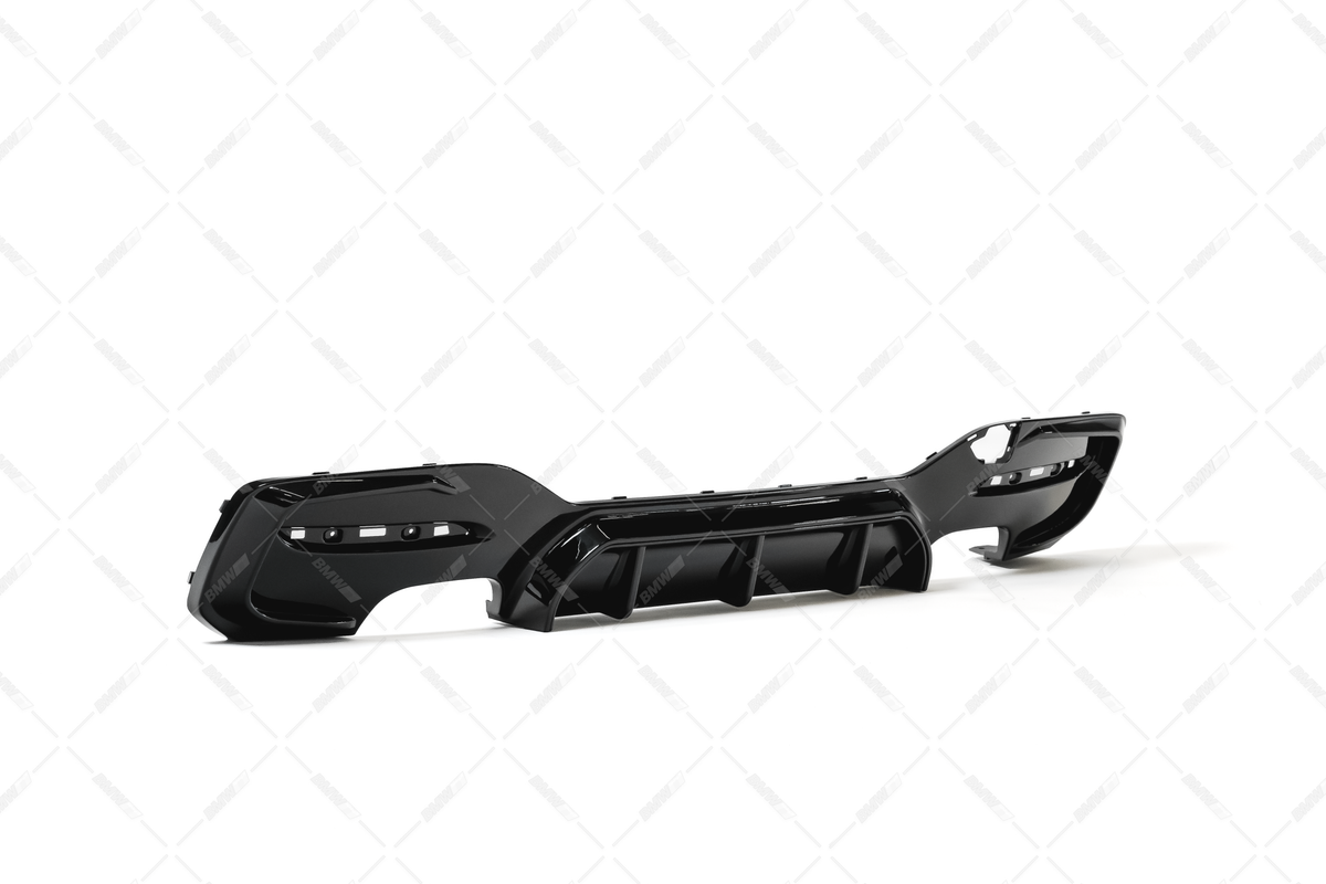 BMW F20 F21 M-performance rear bumper diffuser glossy black
