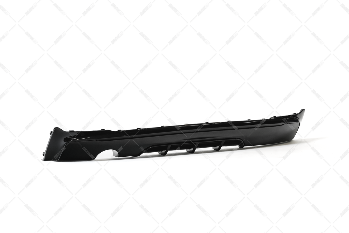 BMW F22 F23, M Performance look takapuskuriin diffusori kiiltävän musta